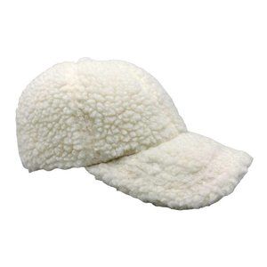 Jenni Ivory Sherpa Faux Fur Baseball Cap